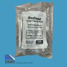 Redland Cambrian Slate Verge Clips and Nails - Pack of 20 (145mm approx length)