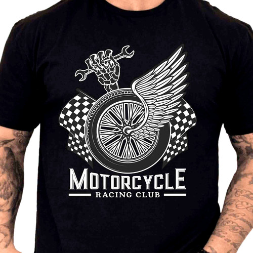 Motorcycle racing club winged - racing,
