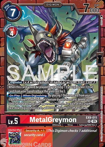 Ex9 011 metalgreymon super - ex9-011, :