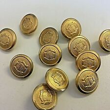 Brass Metal Shield Buttons 15