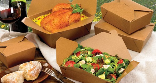 Kraft food box deli - food, brown