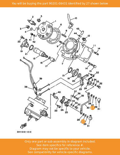 Yamaha washer plate - yamaha, washer,