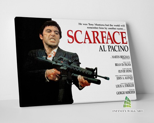 Scarface pacino canvas art - al,