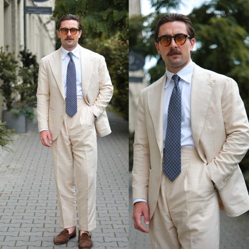 British vintage linen - vintage, suit
