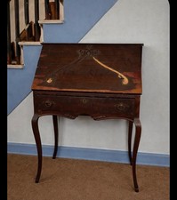 Antique Brown Wood Secretary