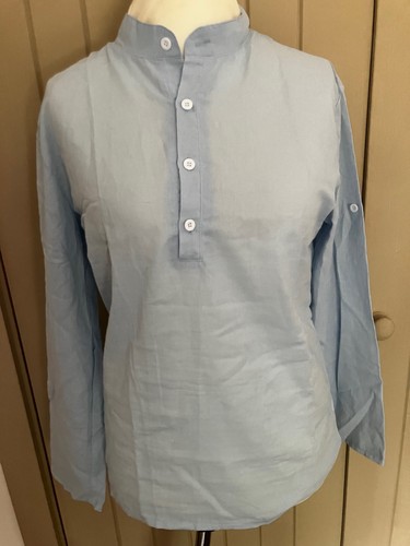 Mens cotton collarless - mens,