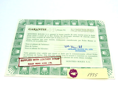 Rolex vintage paper issued - vintage,