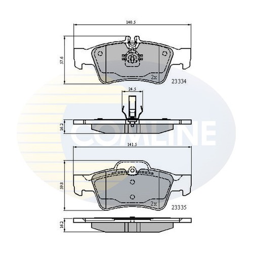 Brake pads set for - brake,