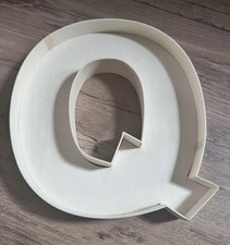 Wooden Fillable Letter 22cm Q