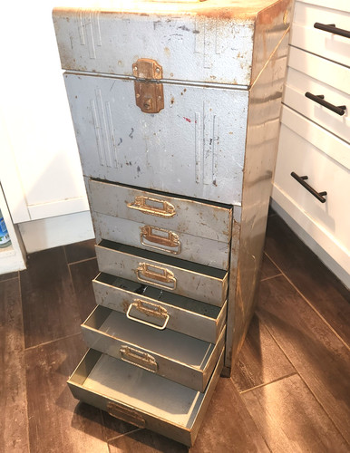 Vintage drawer metal - vintage,