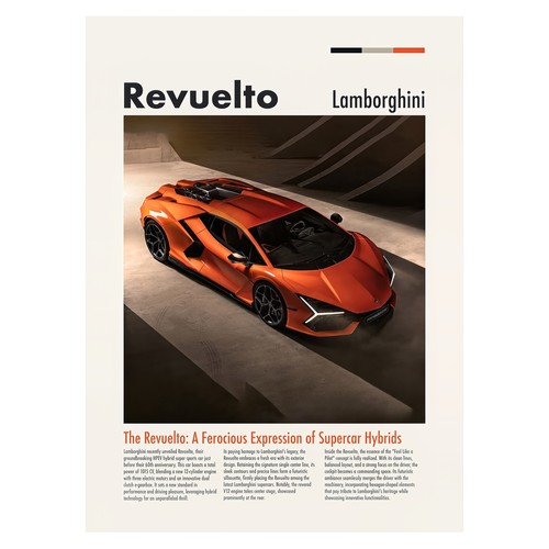 Orange lamborghini revuelto - orange,