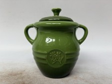Le Creuset Stoneware Lidded Olive Jar Pot Green