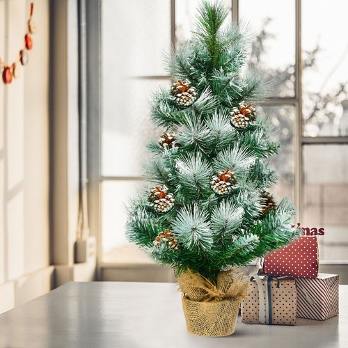 60cm snow flocked pine - ft/,