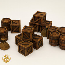 28mm Crates, Barrels, Sacks -