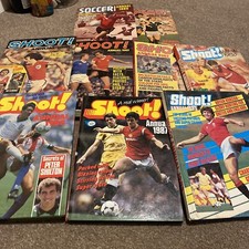 shoot Football annual bundle 1980, 1981, 1982, 1983, 1985 , 1987 , 1988