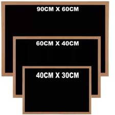 Large black board - board, wooden