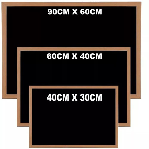 Large black board wooden - board,