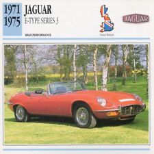 1971-1975 JAGUAR E-Type Series 3 Classic Car Photo/Info Maxi Card