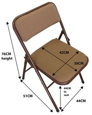 BROWN Folding Chair FABRIC