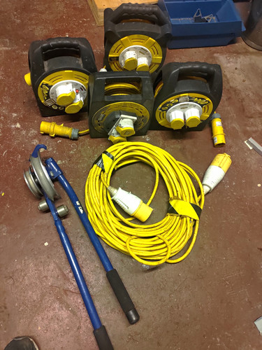 Yellow 110vv extension leads - 110vv,