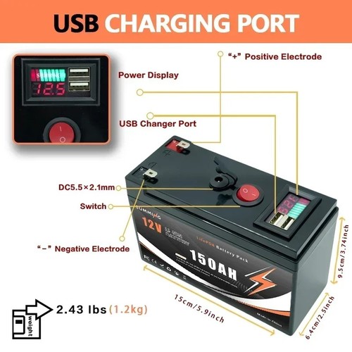 Lifepo4 12v 150ah - lifepo4,