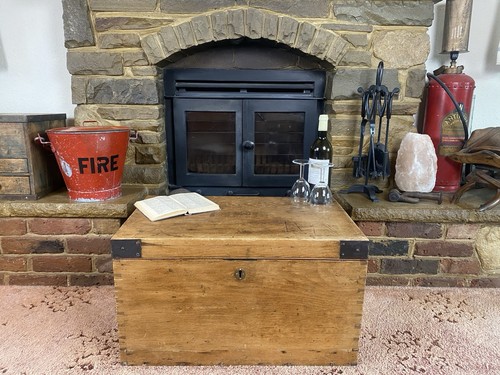 Old antique pine chest - antique,