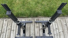 Adjustable Barbell Squat Stands Heavy Duty, Pair