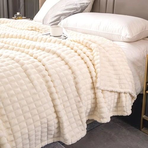 Large faux fur warm flannel - warm,