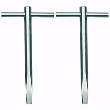 2 X Large T Key Zinc Plated For Budget Door Lock Horseboxes Bus Coach Trailer