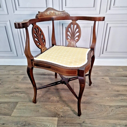 Antique corner chair - chair,