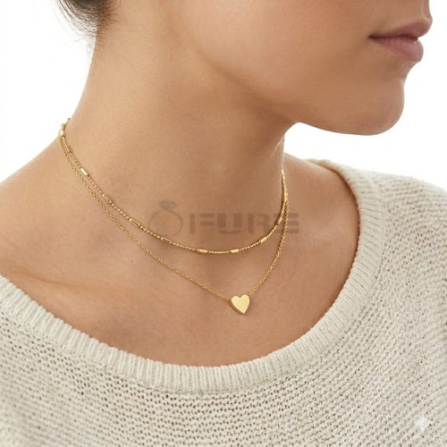 14ct gold heart pendant - 14ct,