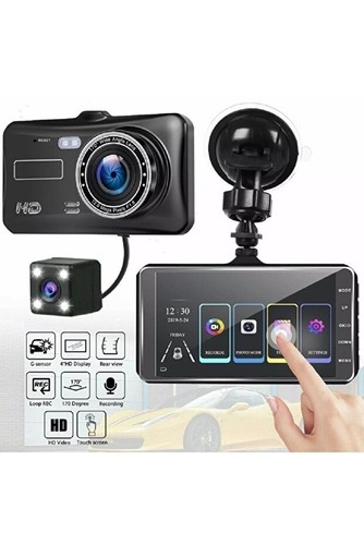 Dual dash cam 1296p front - dual, rear