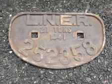 LNER 21 Tons D Wagon Plate