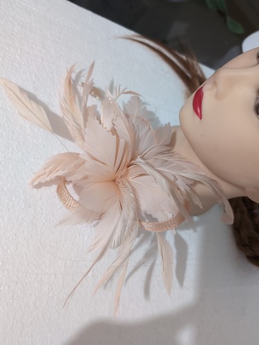 Fascinator headband peachy - fascinator,