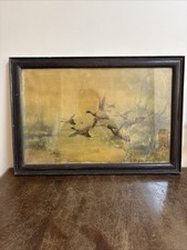 Vintage Framed Duck Hunting