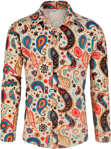 Men 70s disco - men's, shirt