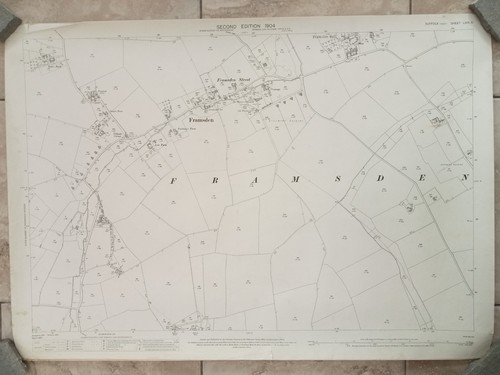 Ordnance survey map suffolk - survey,