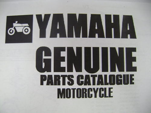 Yamaha genuine parts manual - yamaha,