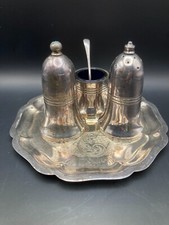 Antique silver plated Cruet