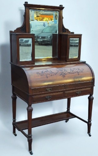 Victorian satin walnut roll - satin,