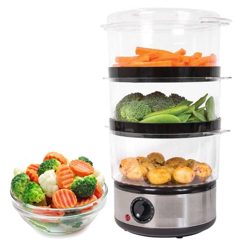 Food steamer electric tier - electric, 3