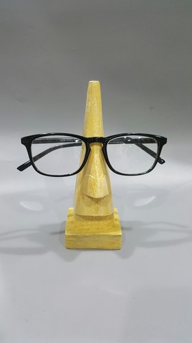 Wooden nose shaped eyeglass - wooden,