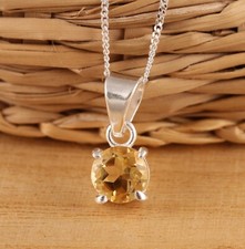 Natural Citrine Solid 925