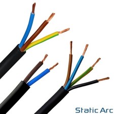 2/3/4 CORE ELECTRICAL BLACK FLEX CABLE ROUND FLEXIBLE WIRE 0.75/1.0/1.5/2.5mm2