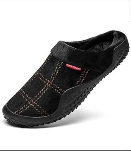 Cotton knitted slippers - slippers, men's