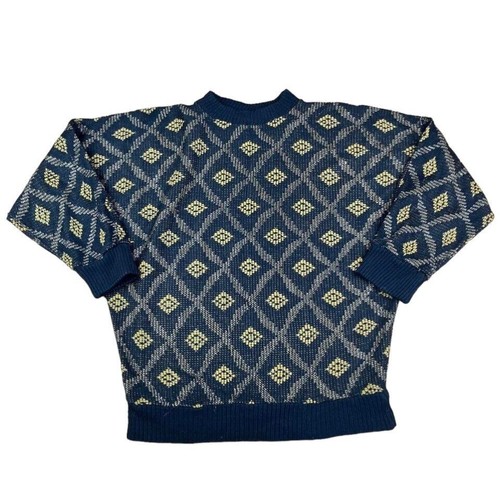 Pattern vintage jumper yellow - pattern,