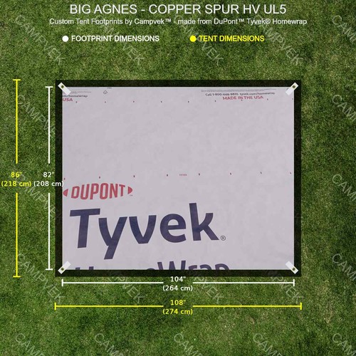Tyvek footprint for - for, the