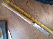 No Name HSS oval skew chisel~ 1 1/8" Overall L~18 1/2" handle~11 5/8