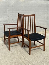 Teak Dining Arm Chairs by