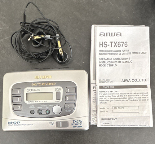 Aiwa tx676 stereo fm - hs-tx676,